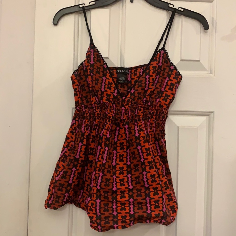 😍 Wet Seal tank top adjustable straps juniors size S